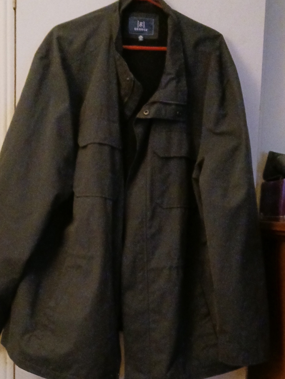 George Men's Gray Military Field Jacket